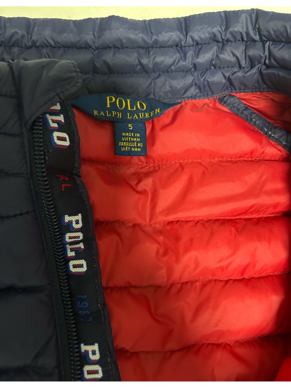 Polo Ralph Lauren Boys Navy Puffer Jacket Size 5 - Picture 4 of 6